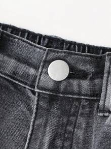 Tween Boy Ripped Washed Jeans - Grey - View 3