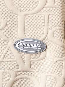 Tween Boy Letter Embossed Patched Detail Pullover & Sweatpants & Bag - Apricot - View 5