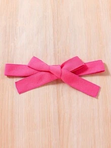 SHEIN Young Girl 1pc Borg Collar Belted Overcoat - Hot Pink - View 3