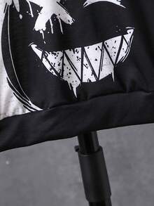 SHEIN Tween Boy Cartoon Graphic Two Tone Sweatshirt - Multicolor - View 6