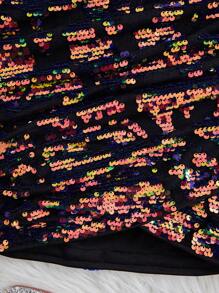 Cô gái Tween Đồ trang trí tấm lóng lánh Viền ven Viền hoa tulip Váy - Nhiều màu - Xem 4