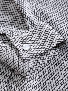 Manfinity Mode Men Allover Print Button Up Shirt - Grey - View 5