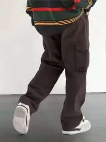 Loose-Fit Men's Cargo Pants With Flap Pockets And Side Pockets