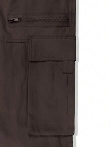 Loose-Fit Men's Cargo Pants With Flap Pockets And Side Pockets