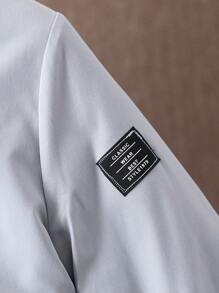 Tween Boy Letter Graphic Patch Detail Bomber Jacket Without Tee - Grey - View 6