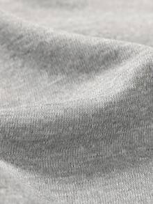 童裝男孩采挖機圖案口號紋綿軟透氣運動衫 - 灰色 - 查看 3