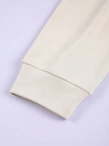 Manfinity Homme Men Deer And Slogan Graphic Sweatshirt - Apricot - View 8