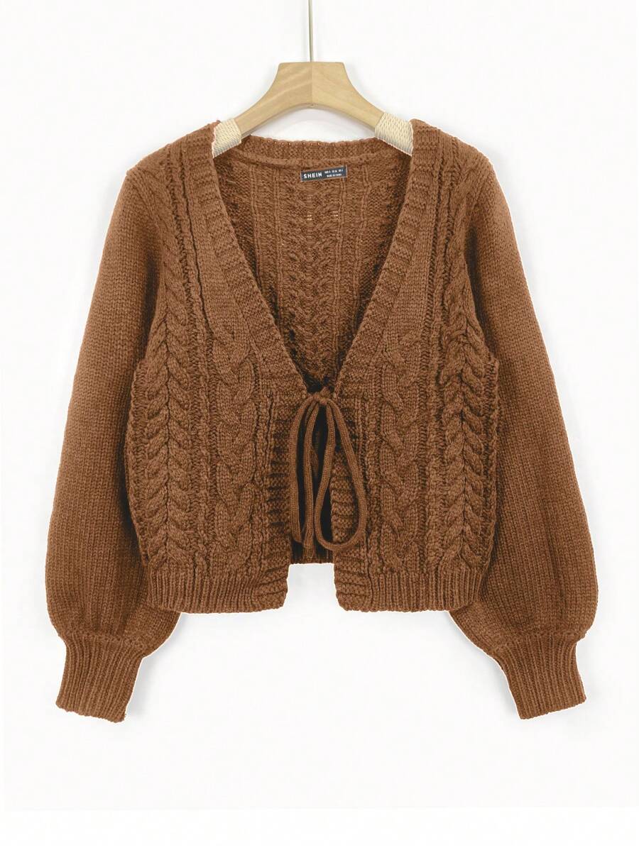Flirla Tie Front Cardigan