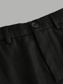 Tween Girl Slogan Graphic Crop Tee & Flap Pocket Pants