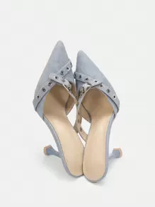 CUCCOO SZL 女性高跟單鞋 - 淺藍色 - 查看 1