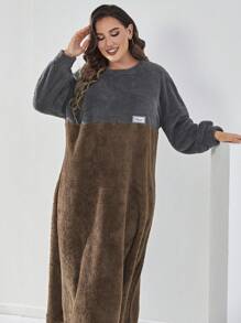 Mulvari Áo nỉ Plus Size Đắp vá Khối Màu Giải trí - Nhiều màu - Xem 6