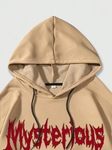 ROMWE MEN 男士衛衣 - 卡其色 - 查看 6