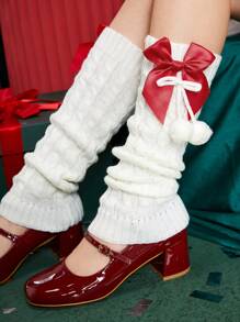 SHEIN MOD Đúng mốt Của phụ nữ Máy làm ấm chân Với Nơ Đồ trang trí , Thích hợp Đối với Sử dụng hàng ngày - Nhiều màu - Xem 1