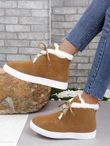 Botas De Nieve Para Mujer - Caqui - Ver 6