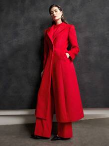 MOTF PREMIUM 按折痕西裝褲 - 紅色 - 查看 6