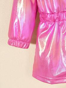 女嬰拉鏈開襟連帽外套