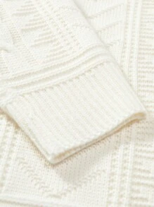 Manfinity Homme Men Solid Drop Shoulder Sweater - Beige - View 6