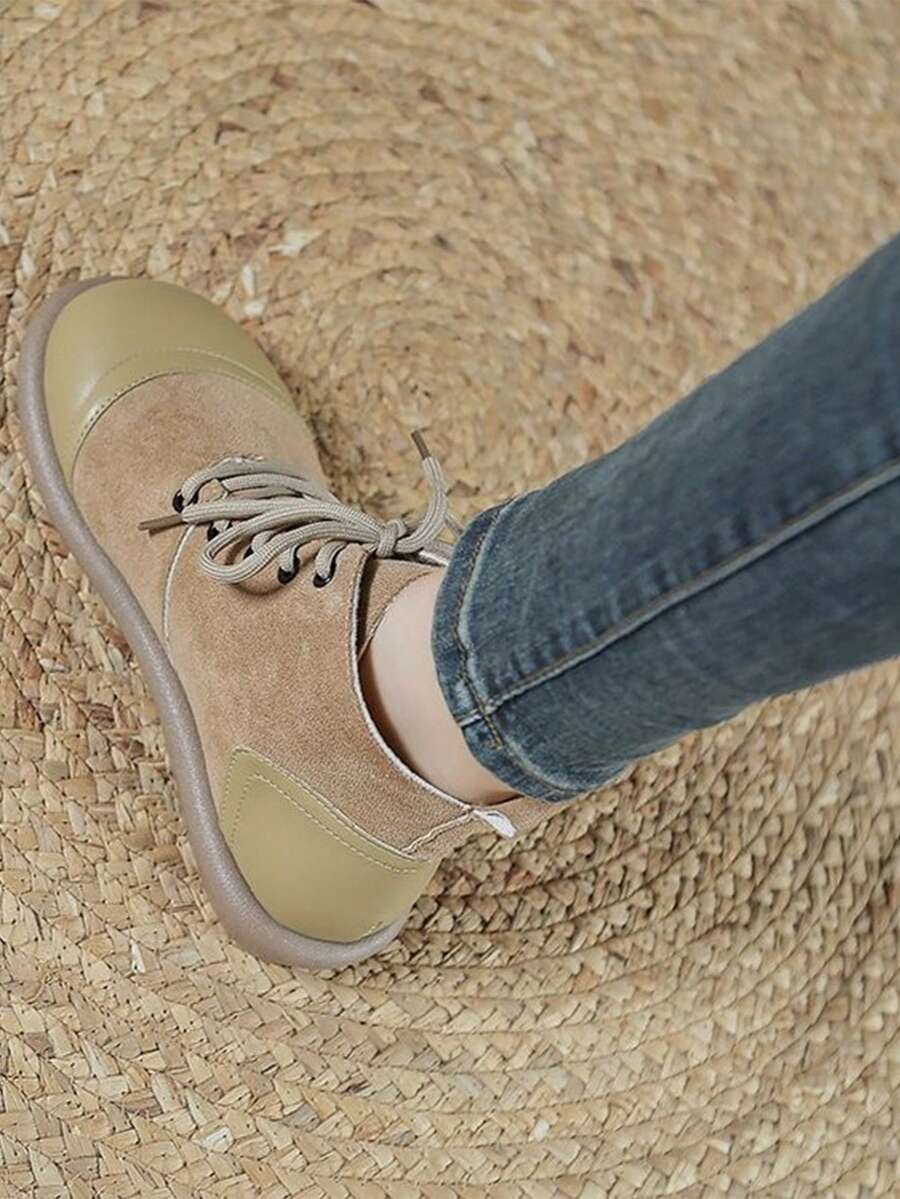 女性舒服的踝靴和短靴 - 卡其色 - 查看 1