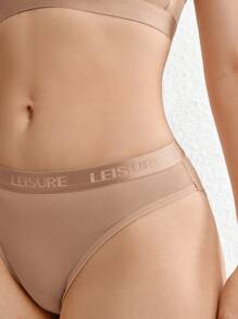 Ocili Ocili 3 piezas Calzoncillos de cintura con cinta con letra