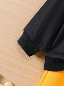 男嬰字母圖案連帽衫和運動褲