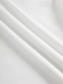 SHEIN EZwear Letter & Cartoon Graphic Drop Shoulder Thermal Sweatshirt - White - View 6