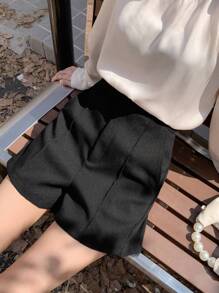 DAZY Solid Wide Leg Shorts