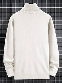 Hombres Jersey cuello alto - Blanco - Ver 2