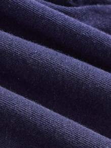 Cozy Pixies Baby Boy 2pcs Striped & Cartoon Graphic Tee - Navy Blue - View 10