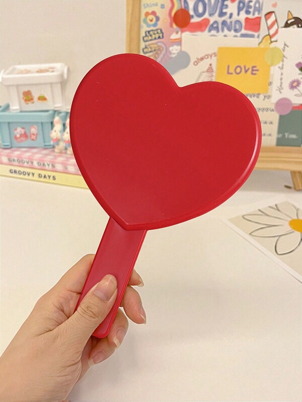 Heart Shaped Handheld Makeup Mirror SHEIN USA