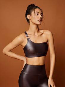 Lifespree 單肩環鏈短款運動型文胸