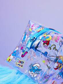 SHEIN X The Smurfs Makeup Bag - Multicolor - View 5