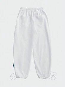 INFLATION 男士抽繩腰運動褲 - 白色 - 查看 2