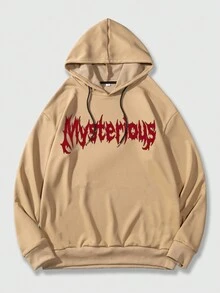 ROMWE MEN 男士衛衣 - 卡其色 - 查看 2