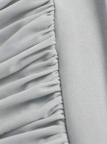 SHEIN MOD One Shoulder Ruched Crop Top