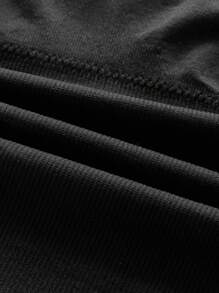 SHAPORA Chất rắn Bodysuit định hình - màu đen - Xem 6