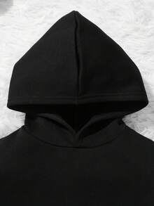 SHEIN 男小童熊和字母圖案連帽衫