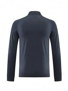 Manfinity Sport Corelite Áo khoác thể thao nam màu colorblock có dây kéo raglan Áo khoác thể thao tập luyện - Nhiều màu - Xem 2