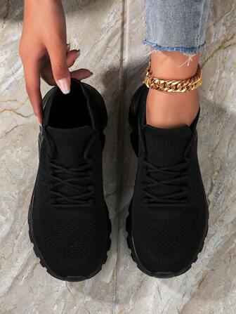 Fall/Winter Women's Running Shoes Casual Breathable Sports Shoes Fashionable Lightweight Sneakers