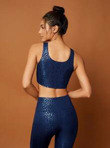 Lifespree 滿版印花短款運動背心