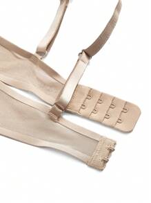 Ocili Sutien de damă de culoare solidă cu fire de oțel lenjerie - Caisă - Vizualizare 6