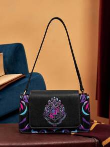 HARRY POTTER X SHEIN Women Harrypotter Geometric Pattern Shoulder Bag, Gifts