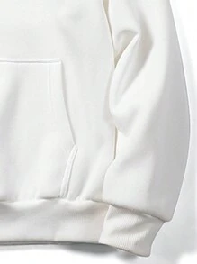 Sudadera con capucha clásica y retro para hombres | Opción de moda atemporal - Blanco - Ver 3