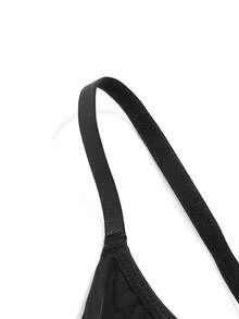 Ocili Lenceria De Sujetador Sólido Sin Alambre - Negro - Ver 4