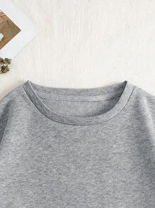 INAWLY Stevige, thermisch gevoerde sweatshirt, tops met lange mouwen