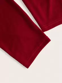 Flirla Plus Fuzzy Trim Off Shoulder Velvet Dress