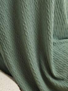 Mulvari 大碼落肩袖荷葉邊娃娃裙 - 綠色 - 查看 5