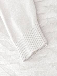 Hombres Jersey cuello alto - Blanco - Ver 4