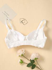 SHEIN Bra De Encaje Y Soporte Con Aro Para Maternidad