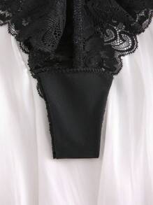 7 条装花卉蕾丝扇贝边内裤，性感内衣