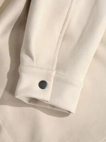 Manfinity Homme 男款翻領口袋外套 - 米色 - 查看 3